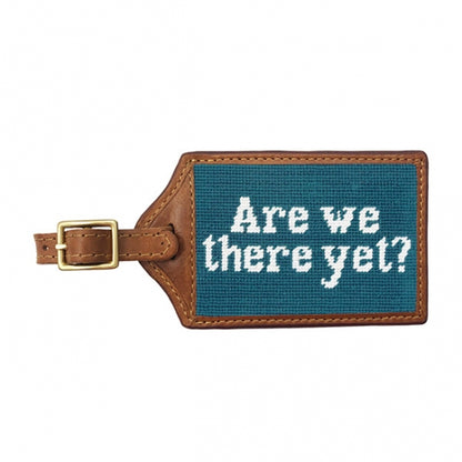 Are We There Yet Needlepoint Luggage Tag Smathers & Branson Mens d3f200d71c782148ff724b063b8e