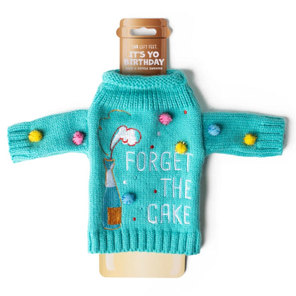 It's Yo Birthday Wine Bottle Sweater - Forget The Cake DM Merchandising Drinkware da226feaf6cebe0391341c5b2d9c8b4a754326ed3f75fe10a1f9cf08e5ce61b3