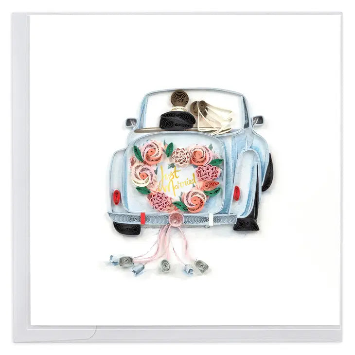 Just Married Car Quill Card QUILLING CARD LLC Cards dfecaa4ecc64401ada9e6cb9e6e4767297c62809e41e7accf718e3af9195035a