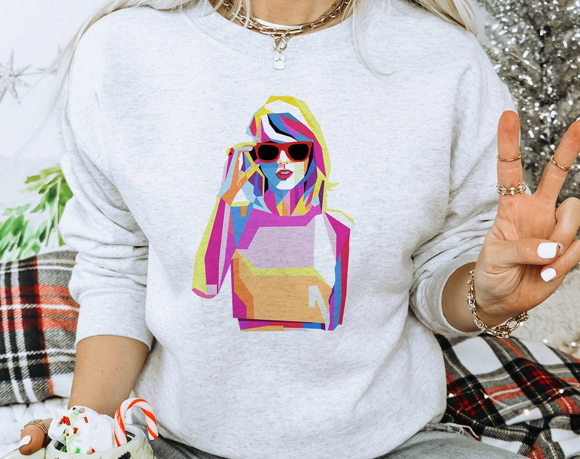 Taylor Watercolor - Taylor Inspired Sweatshirt House Of Rodan Womens Apparel e0f7c6f65757f99ea7179039b8258680176a12555e39b4e74fe0aa996c49e1e5