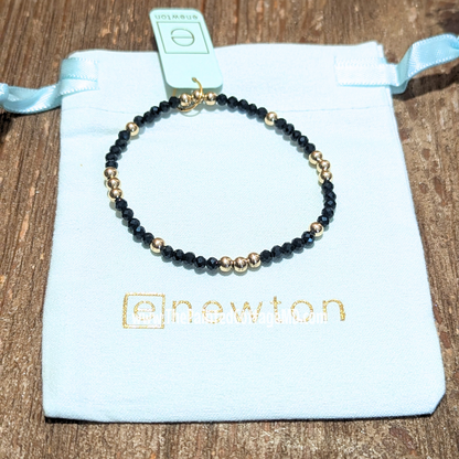 Worthy Pattern 3mm Bracelet - Faceted Onyx eNewton Jewelry enewton-bracelets-hope-unwritten-jewelry-holiday-christmas-gift-anne-arundel-1copy