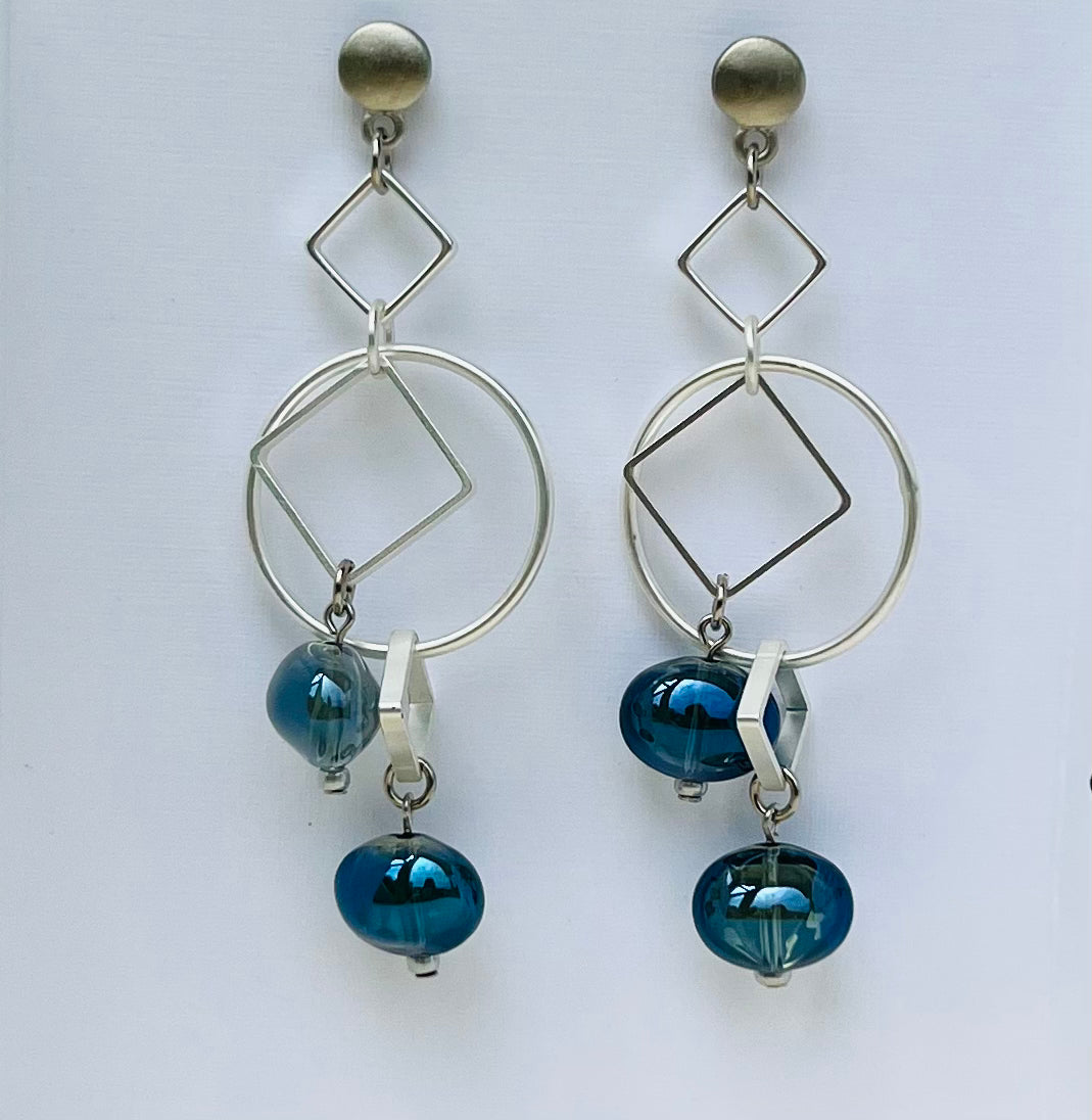 BARBARA SILV/BLU EARRINGS JOHN MICHAEL RICHARDSON Jewelry image_01c221ed-cc4c-4454-b4ea-42ac30ded808