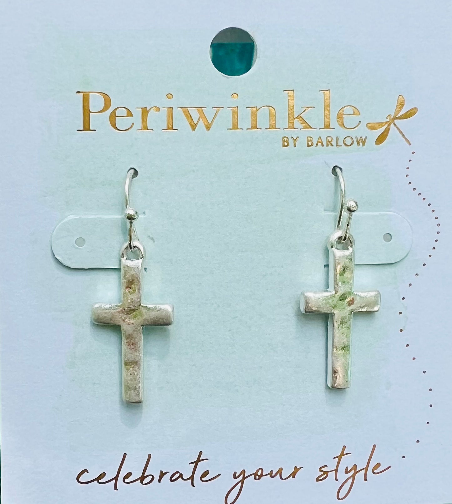 HAMMERED CROSS EARRING PERIWINKLE Jewelry image_272aec16-c7bd-4ca7-a972-f89460fa3820