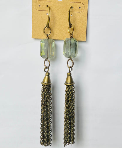 GREEN DUSTER EAR RING