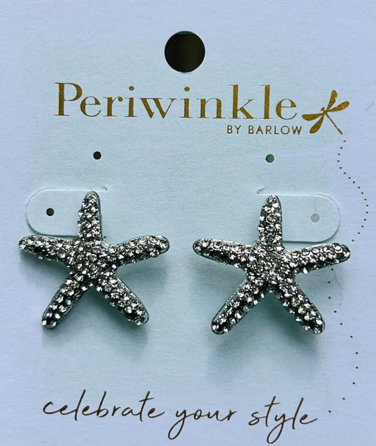 CLEAR CRYSTAL STARFISH EARRING PERIWINKLE Jewelry image_e52962e4-5f5b-4a80-932d-adc89132e008