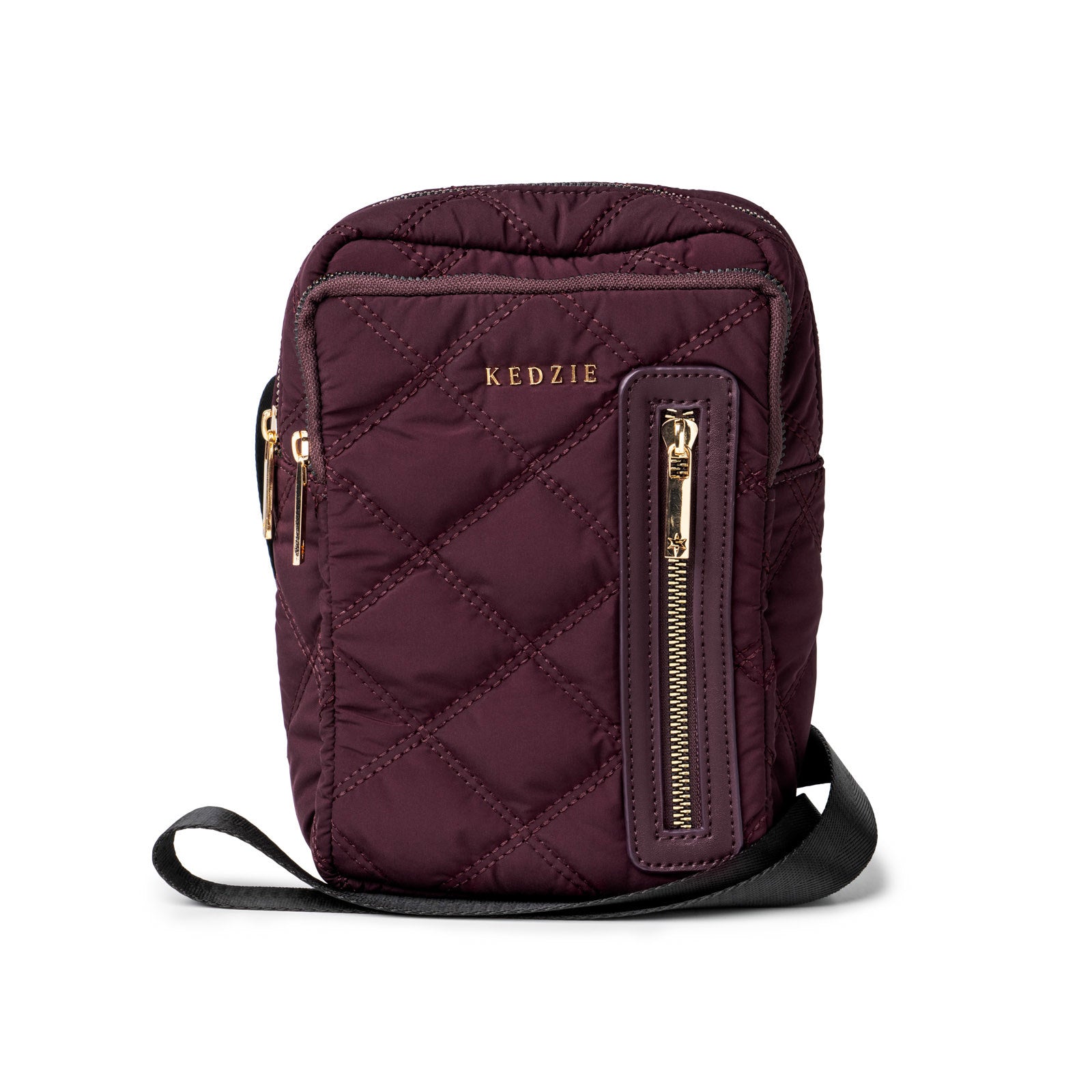 Kedzie Cloud 9 Convertible Sling - Mulberry. Convertible sling bag has an organized interior and features adjustable and removable strap to wear on the shoulder or crossbody, features large main compartment, two front pockets, three interior pockets. Includes second strap for backpack styling. Measures 6.5” W x 8” H x 2.5” D. Strap: 55” fully extended. Shop at The Painted Cottage in Edgewater, MD.