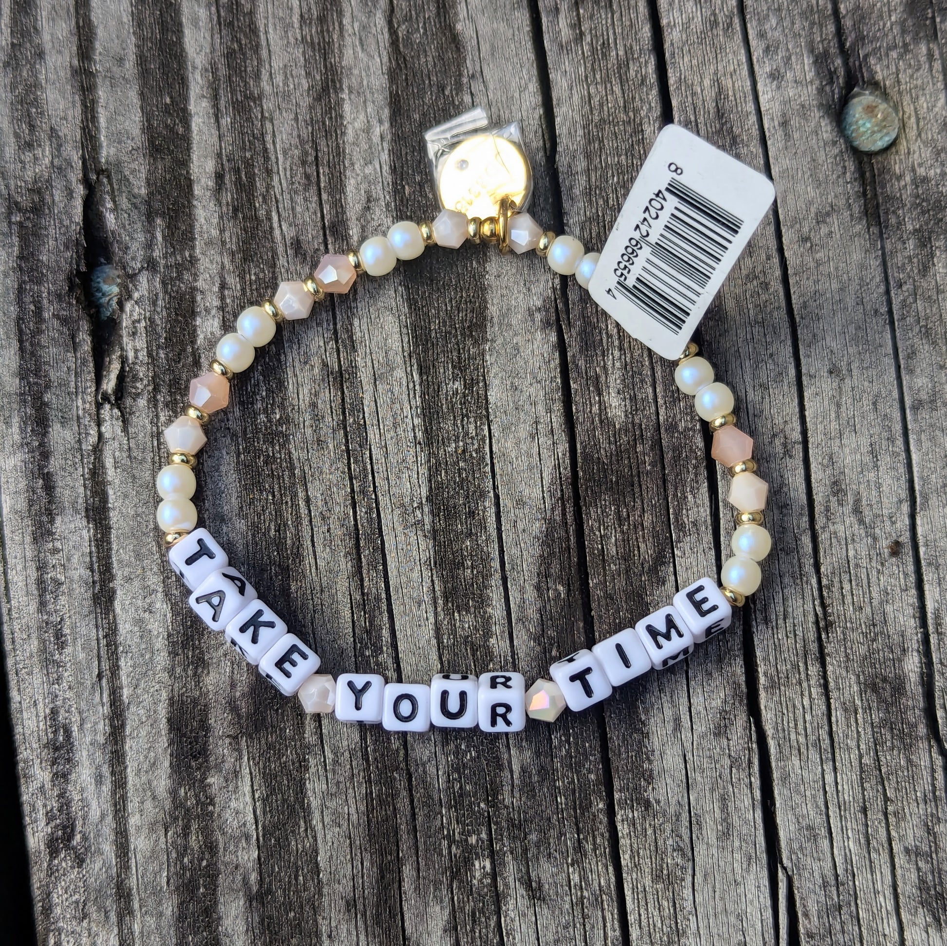 Take Your Time Bead Bracelet Little Words Project Jewelry little-words-project-the-painted-cottage-unique-gift-boutique-shop-annapolis-edgewater-maryland-jewelry-0-3