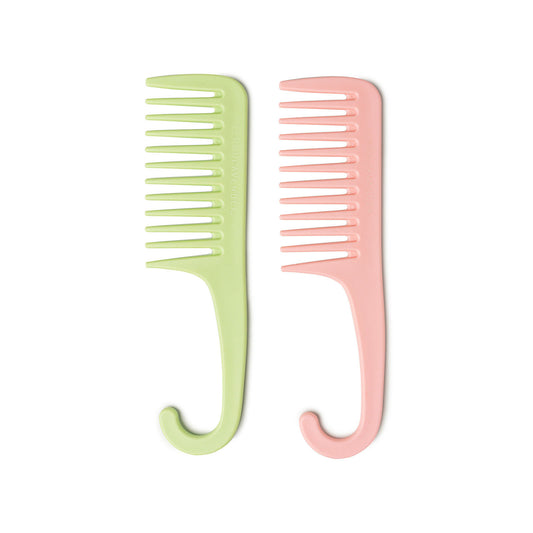 Knot Today Detangling Shower Comb - Pink & Green