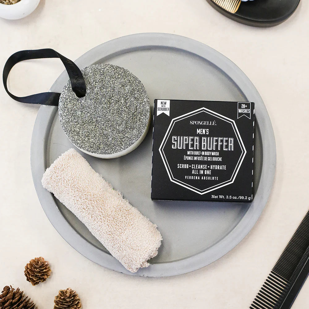 20+ Men's Super Buffer | Black Scrubber