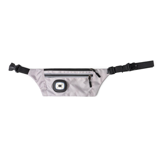 Night Scope Sling Bag with Reflective Zippers - Glacier Grey