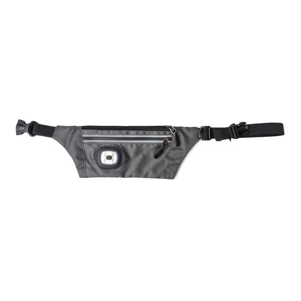 Night Scope Sling Bag with Reflective Zippers - Charcoal