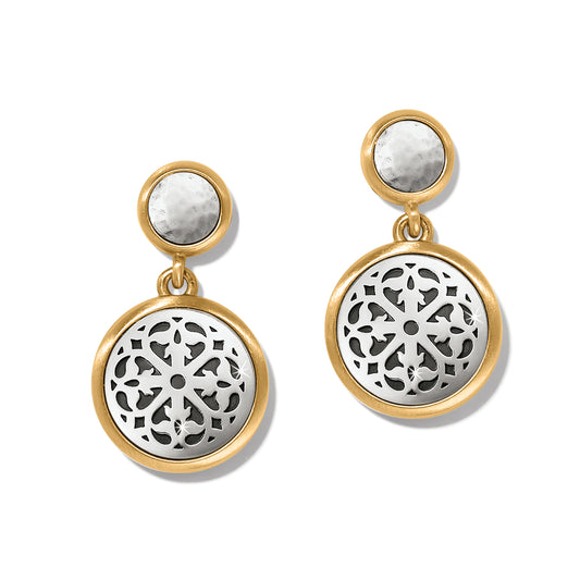 Ferrara Two Tone Luce Post Drop Earrings Brighton Jewelry qija9910_01