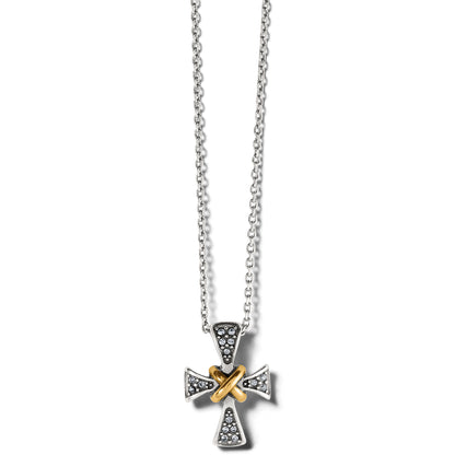 Meridian Two Tone Mini Cross Necklace Brighton Jewelry qijm7290_01