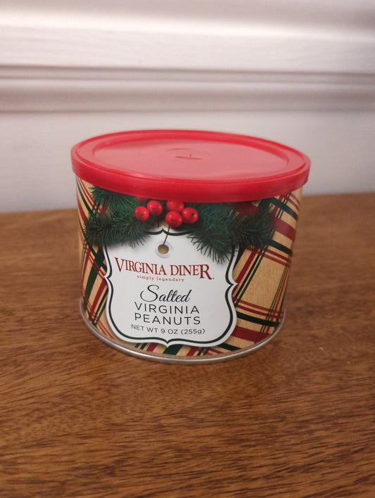 9 oz Holiday Plaid Salted Virginia Peanuts Virginia Diner Gourmet rn-image_picker_lib_temp_76055ba2-9d8b-41e7-a8a3-5c4659b9f746