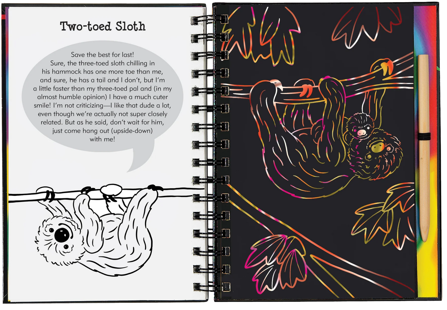 Sloths and Friends Scratch and Sketch Peter Pauper Press Baby scratch-and-sketch-youth-gifts-holiday-christmas-22