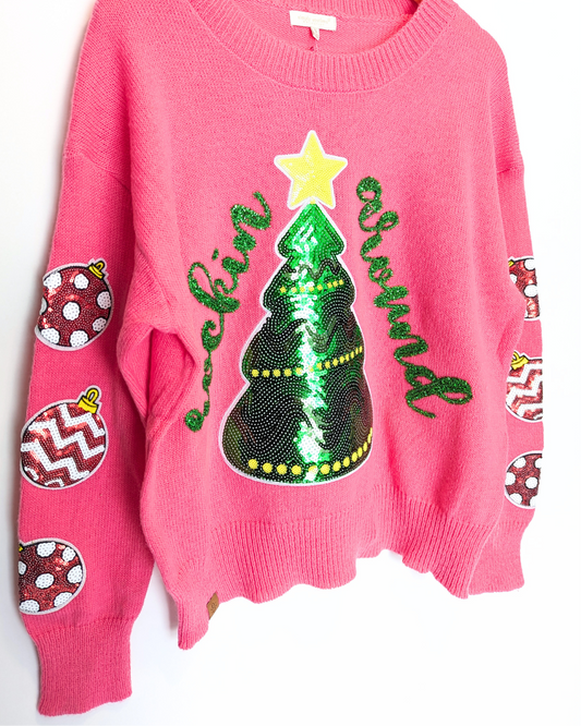 Sparkle Tree Holiday Sweater