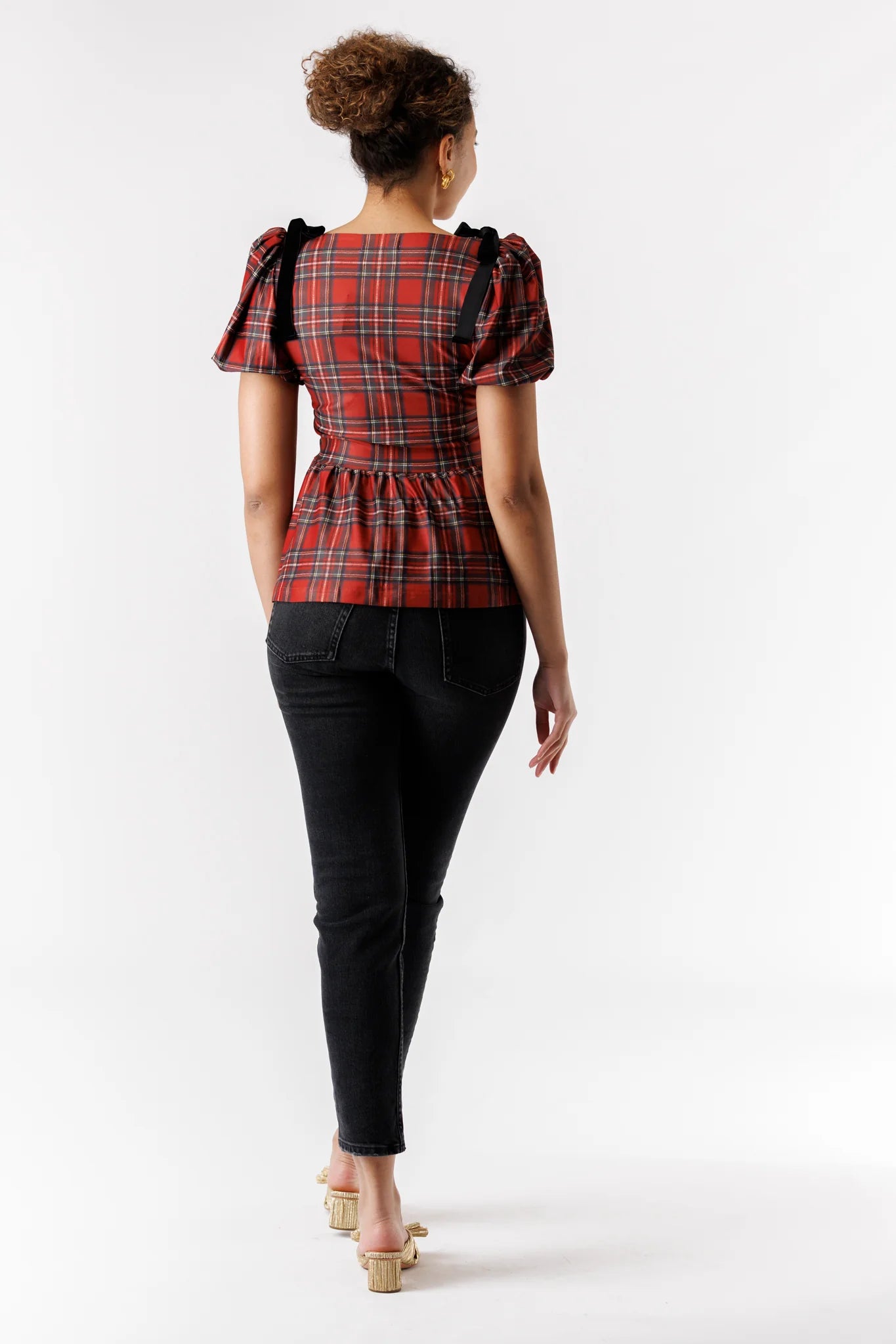 The Oliver Top - Merry Tartan