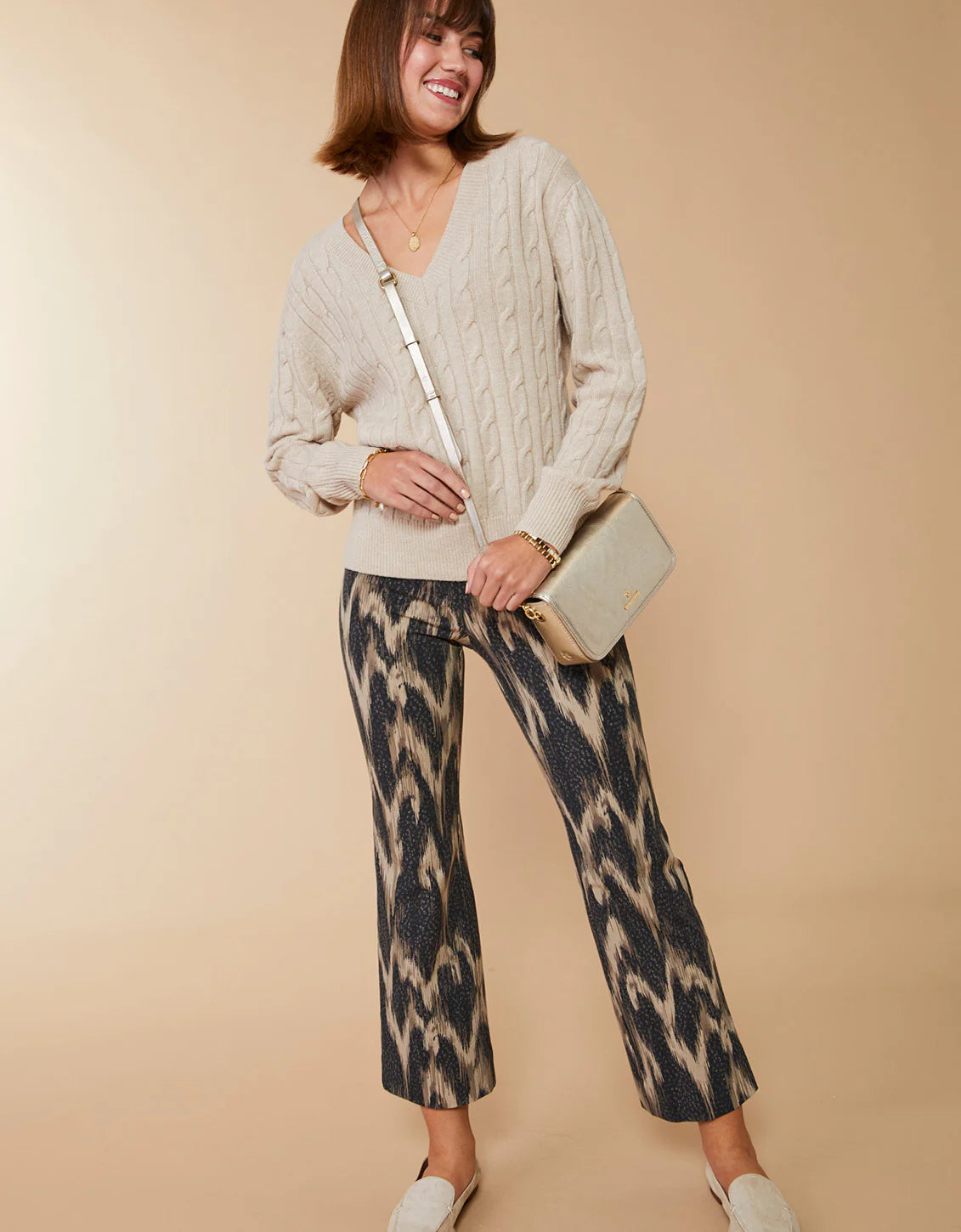 Maren Kick Flare Pant - Botanic Garden Ikat Dot SPARTINA Womens Apparel spartina-womens-apparel-clothing-fall-fashion-maryland-boutique-12