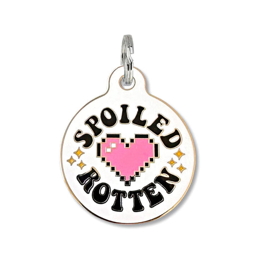 Spoiled Rotten Pet ID Tag - Large 1.25" Bad Tags Pet Friendly spoiled_rotten__65845