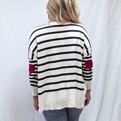 Amour Sweater - Navy Stripes