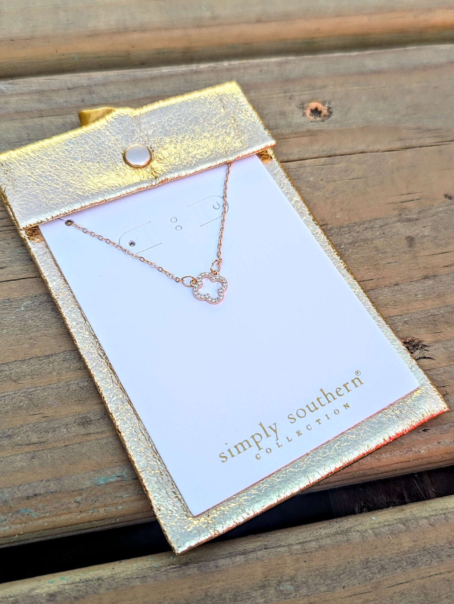 SS Dainty Necklace - Clover Simply Southern Jewelry the-painted-cottage-shop-holiday-jewelry-simply-southern-annapolis-sealife-nautical-annapolis-gift-boutiqe-10-111