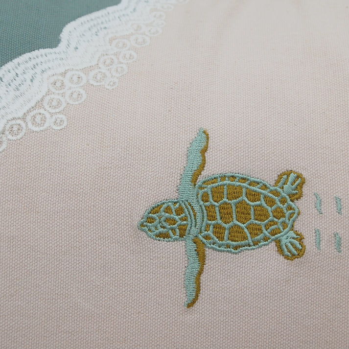 Turtle Migration Lumbar Pillow C & F ENTERPRISES Home turtle-migration-lumbar-pillow-detail-shot