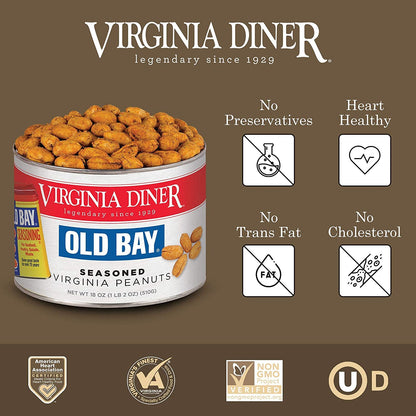 Old Bay Seasoned Peanuts 9oz Virginia Diner Gourmet virginia-diner-nuts-edgewater-maryland-shop-painted-cottage-2