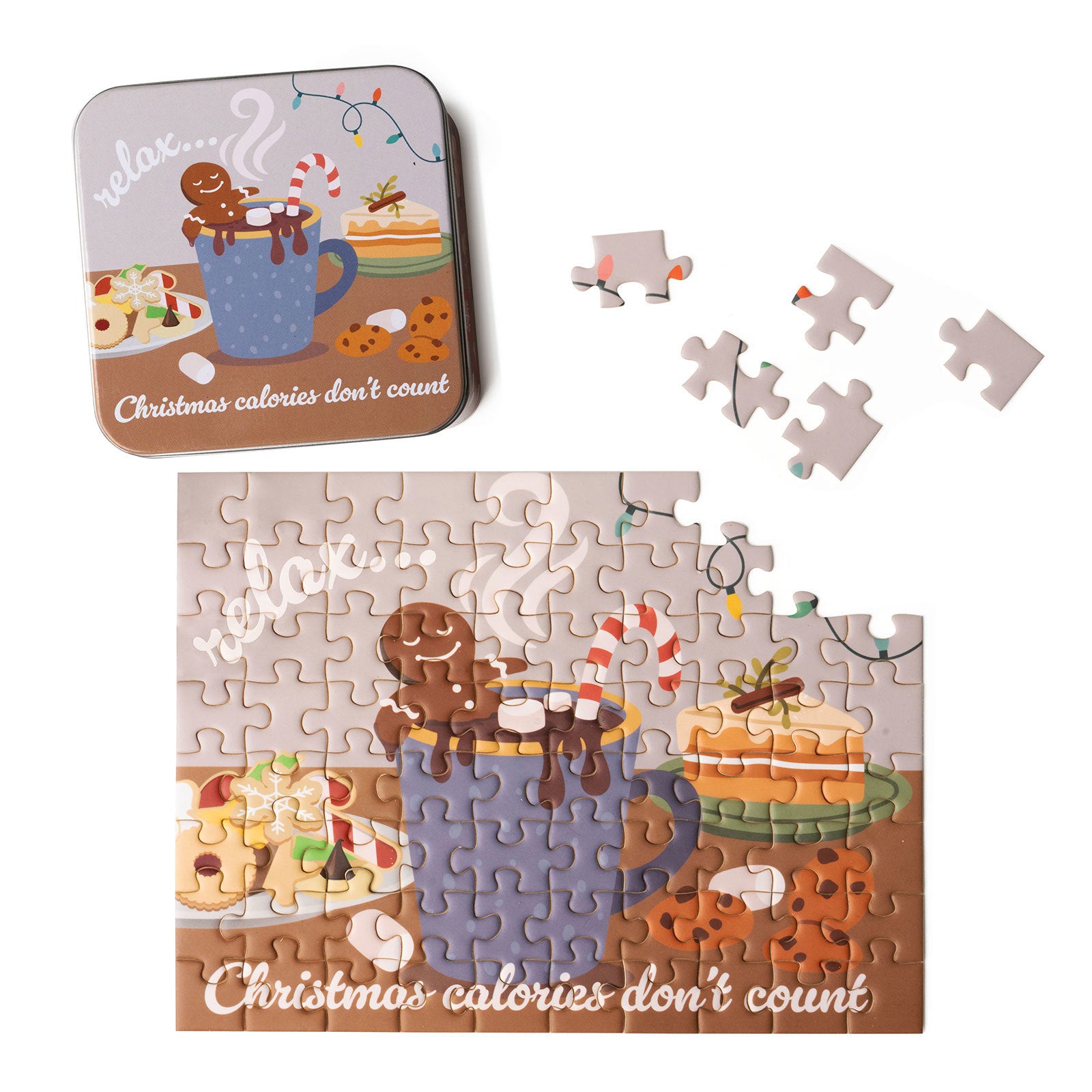 Holiday Mini Puzzle - Relax DM Merchandising Holiday xpuzz24_05