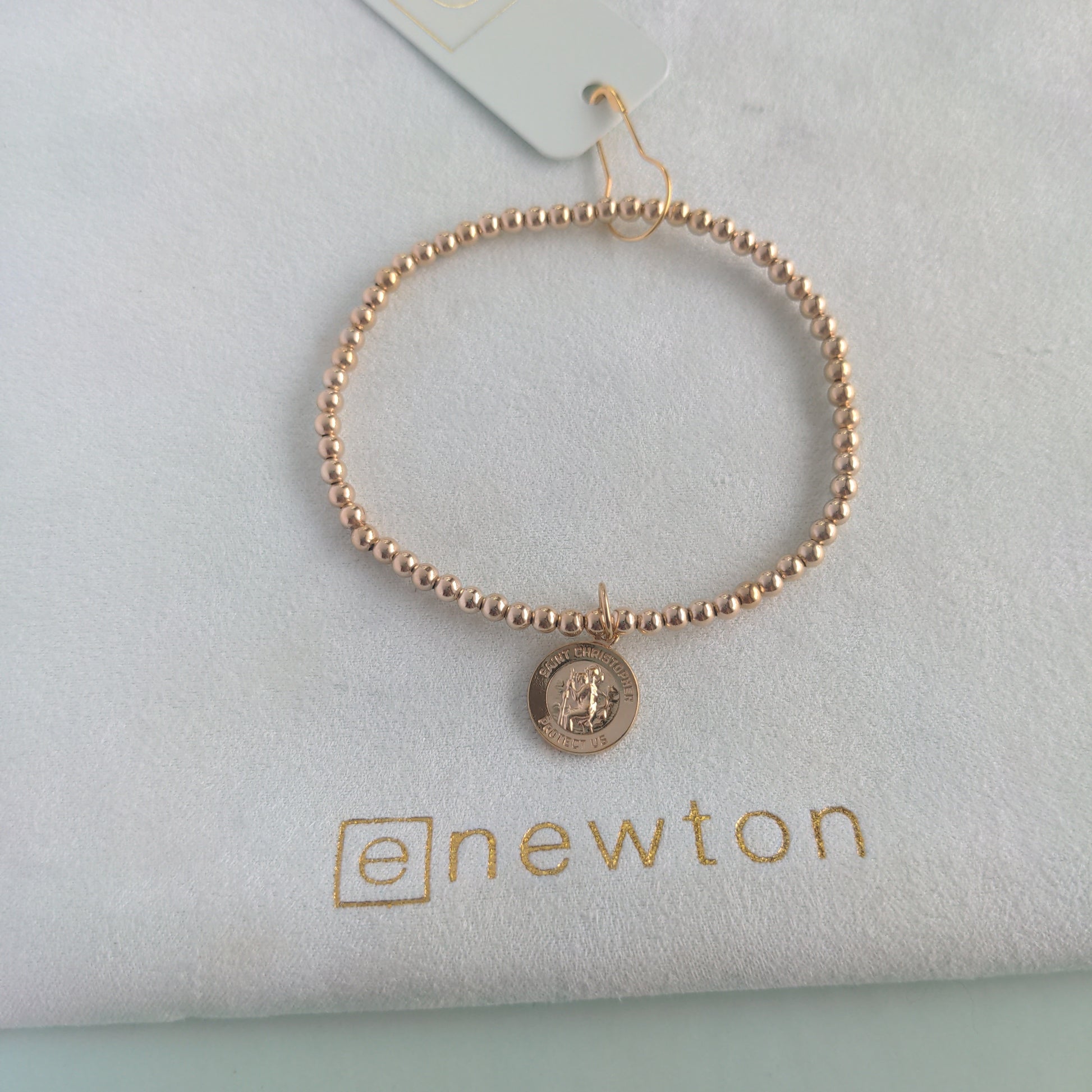 Classic gold 3mm Protection charm bracelet by eNewton. Shop at The Painted Cottage in Edgewater, MD.