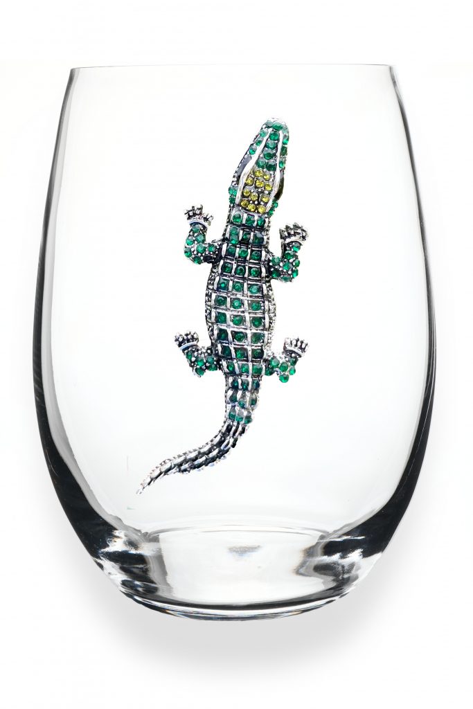 ALLIGATOR JEWELED STEMLESS