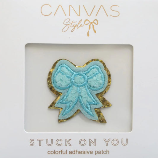 CHENILLE SMALL GLITTER BOW PATCH | Aqua CANVAS Patch 23836P-AQT_1200x_72bd6e5f-b3b6-457c-9912-93be841c553a