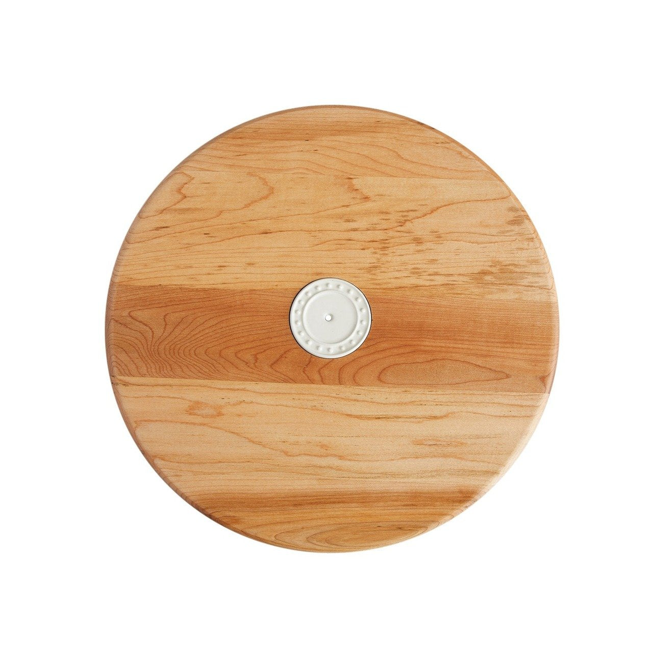 Maple Lazy Susan made to hold any Nora Fleming mini, stylish serving board features the signature ivory stoneware accent and pearl design. Shop The Painted Cottage in Edgewater MD.