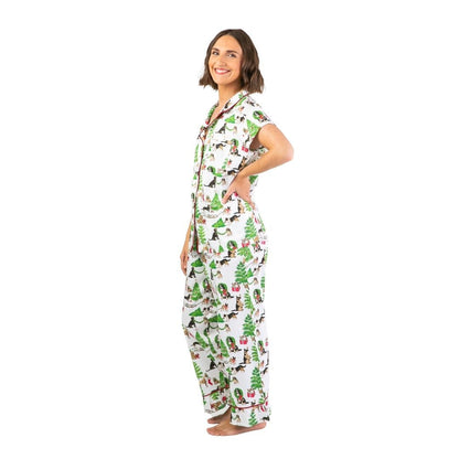 DOGS OF CHRISTMAS SATEEN PJ SET