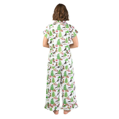 DOGS OF CHRISTMAS SATEEN PJ SET