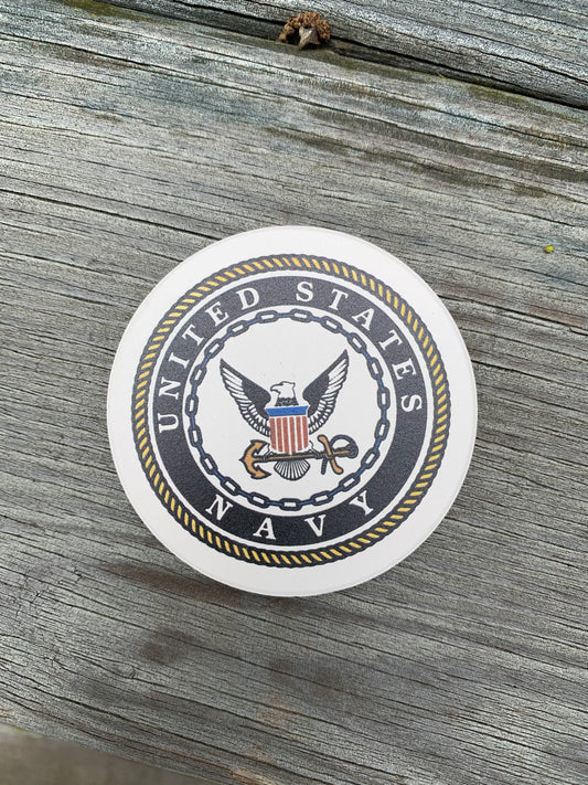 Navy Car Coasters