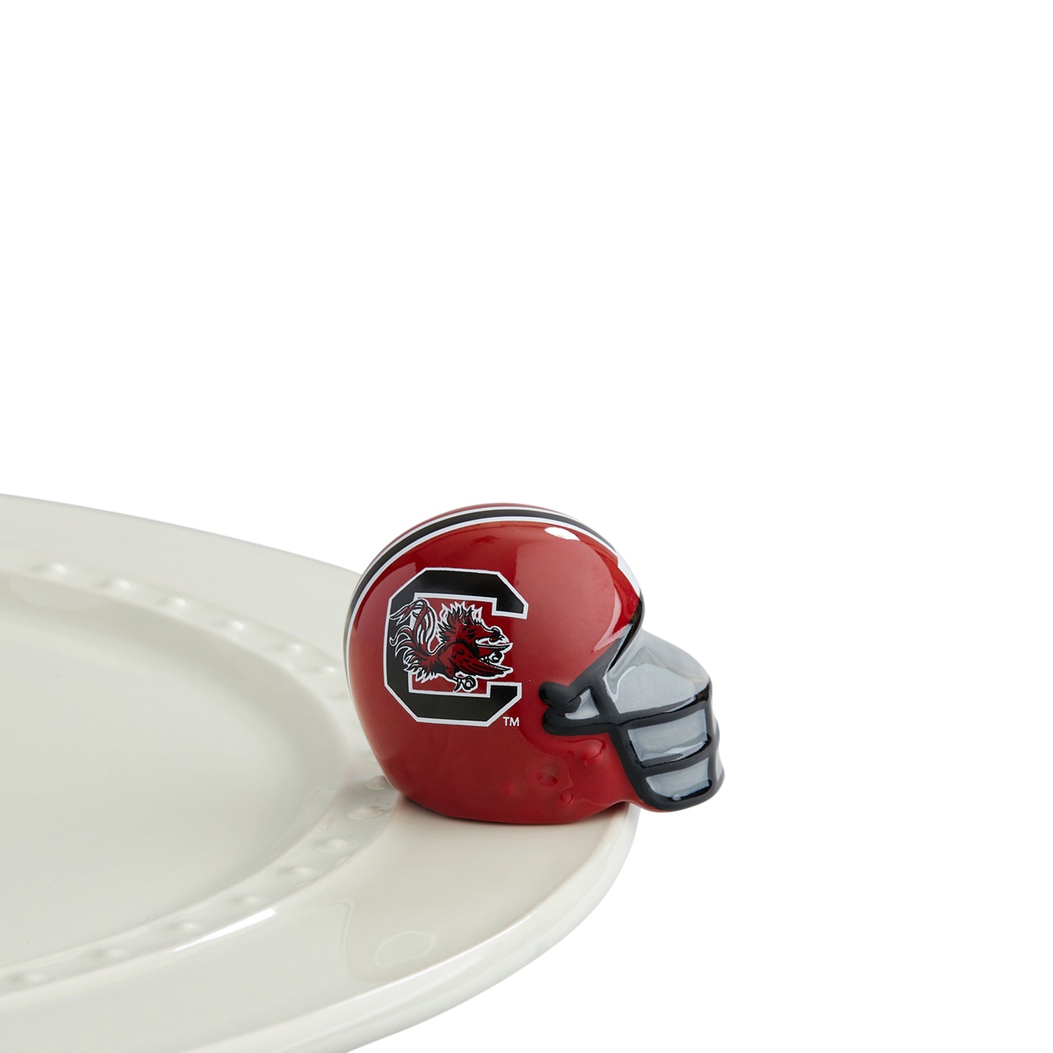 Nora Fleming South Carolina Helmet mini. Official licensed University of South Carolina helmet. Shop at The Painted Cottage in Edgewater, MD.
