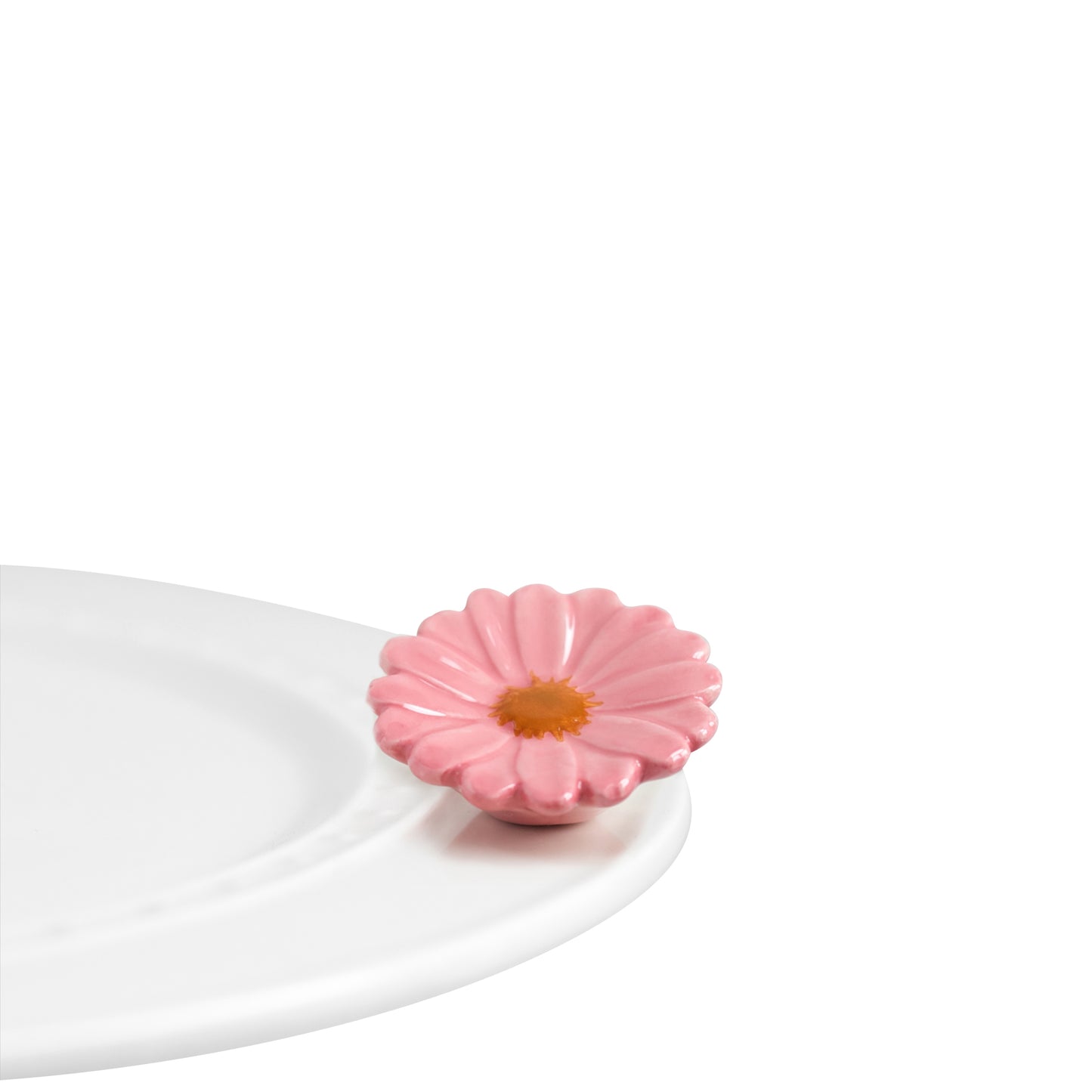 Nora Fleming Flower Power mini. Pink daisy perfect for Spring. Shop at The Painted Cottage in Edgewater, MD.