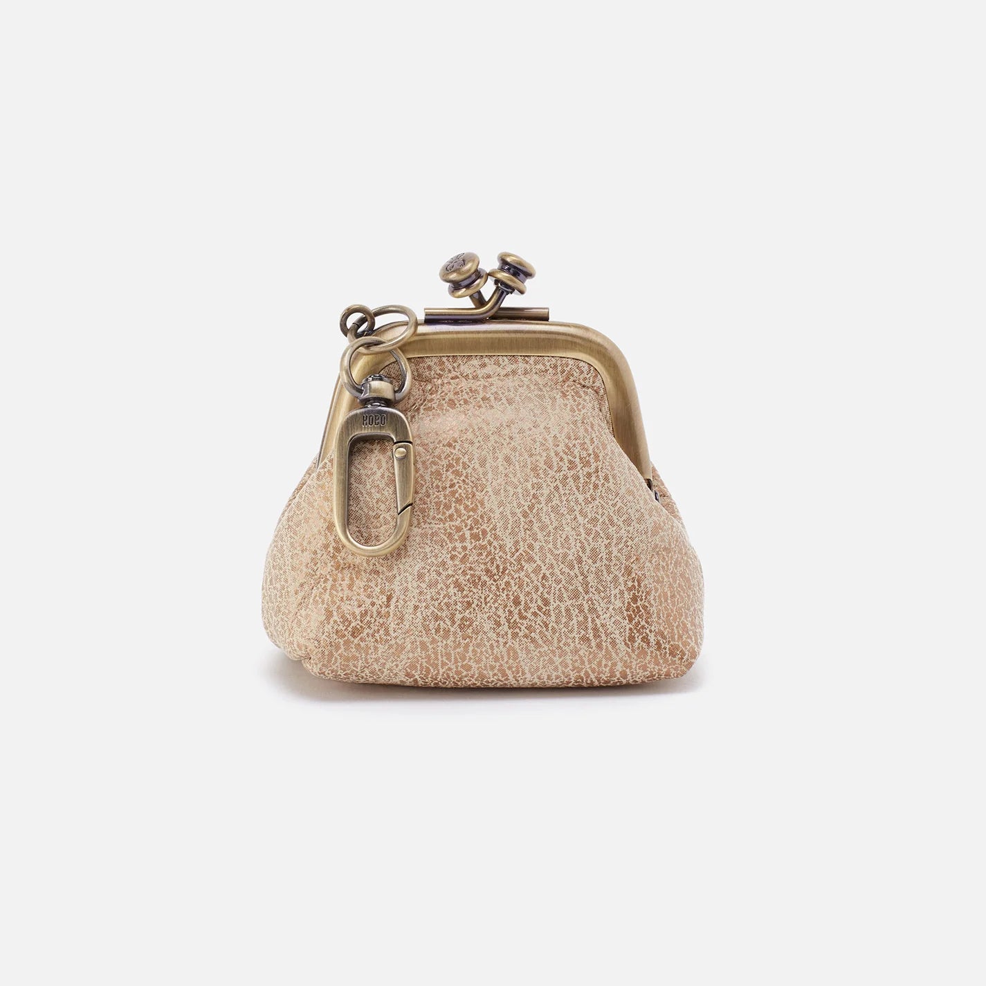 The Run in gold leaf by HOBO is a clip-on vintage-inspired frame pouch that has an easy-to-use clip and room for your original AirPods or other small essentials. Check it out at the Painted Cottage in Edgewater, MD