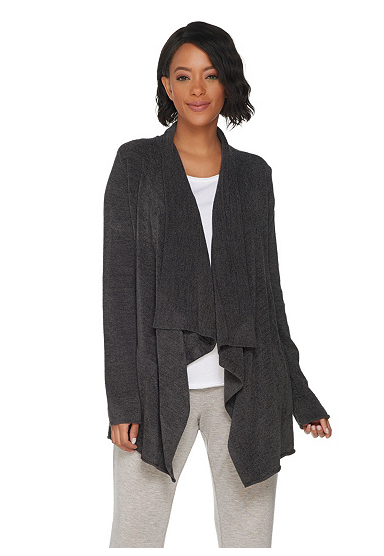 Barefoot Dreams Cozychic Ultra Lite Hi Low Cardi - Carbon Carbon Barefoot Dreams Womens Apparel Barefoot-Dreams-Cozychic-Ultra-Lite-Hi-Lo-Cardi-Carbon_79063e60-74a8-4a39-ba6c-ac98fb08fadc