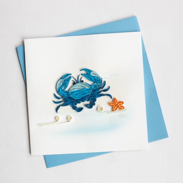 Quill Card Blue Crab