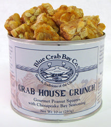 Blue Crab Bay Co. Crab House Crunch are a combination of sweet and salty peanut squares dusted with Chesapeake Bay Seasoning. Great for Memorial Day, Father's Day, or any party occasion. Shop at The Painted Cottage in Edgewater MD.