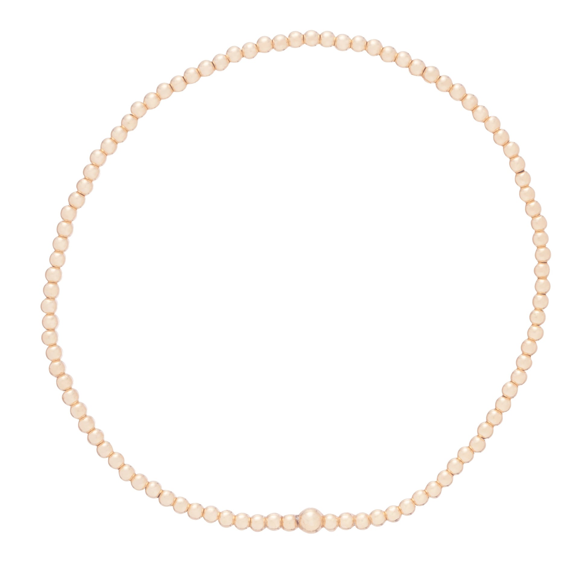 Classic Gold 3mm Bead Bracelet eNewton Jewelry ENEW-GOLD-2MM_fb9bff16-9e97-4f72-b5d0-39f5fe342b9a