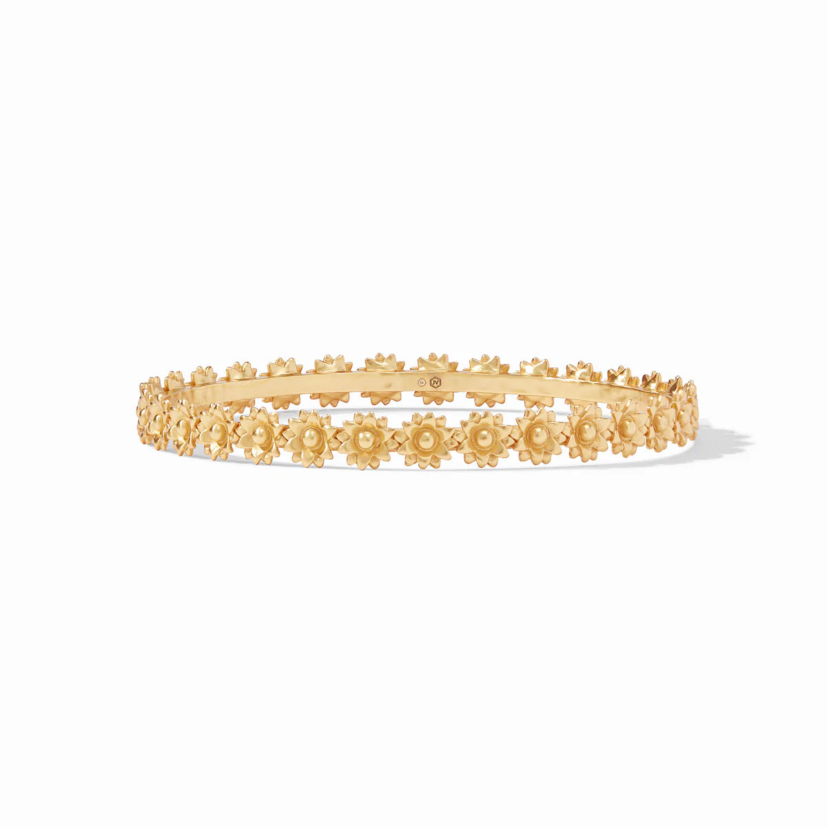 Flora Stacking Bangle by Julie Vos. Gold-plated daisy chain makes this bangle feel fresh, fun, and even better in multiples. Shop at The Painted Cottage in Edgewater, MD.