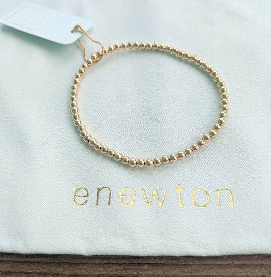 Classic Gold 4mm Bead Bracelet eNewton Jewelry IMG_20200520_143001_b5f58fd8-a866-48be-b52a-78d70b3480cb