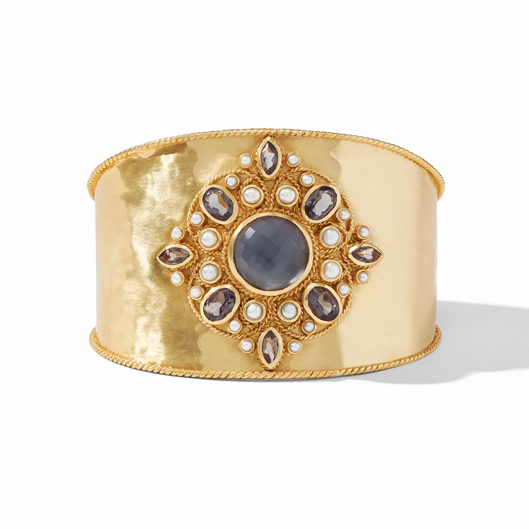 Monaco Statement Cuff Iridescent Charcoal Blue