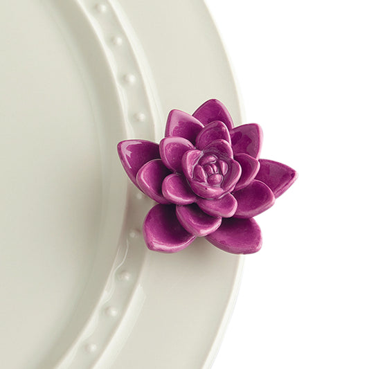  A243 Nora Fleming Get Growing purple succulent mini. Shop at The Painted Cottage in Edgewater MD.