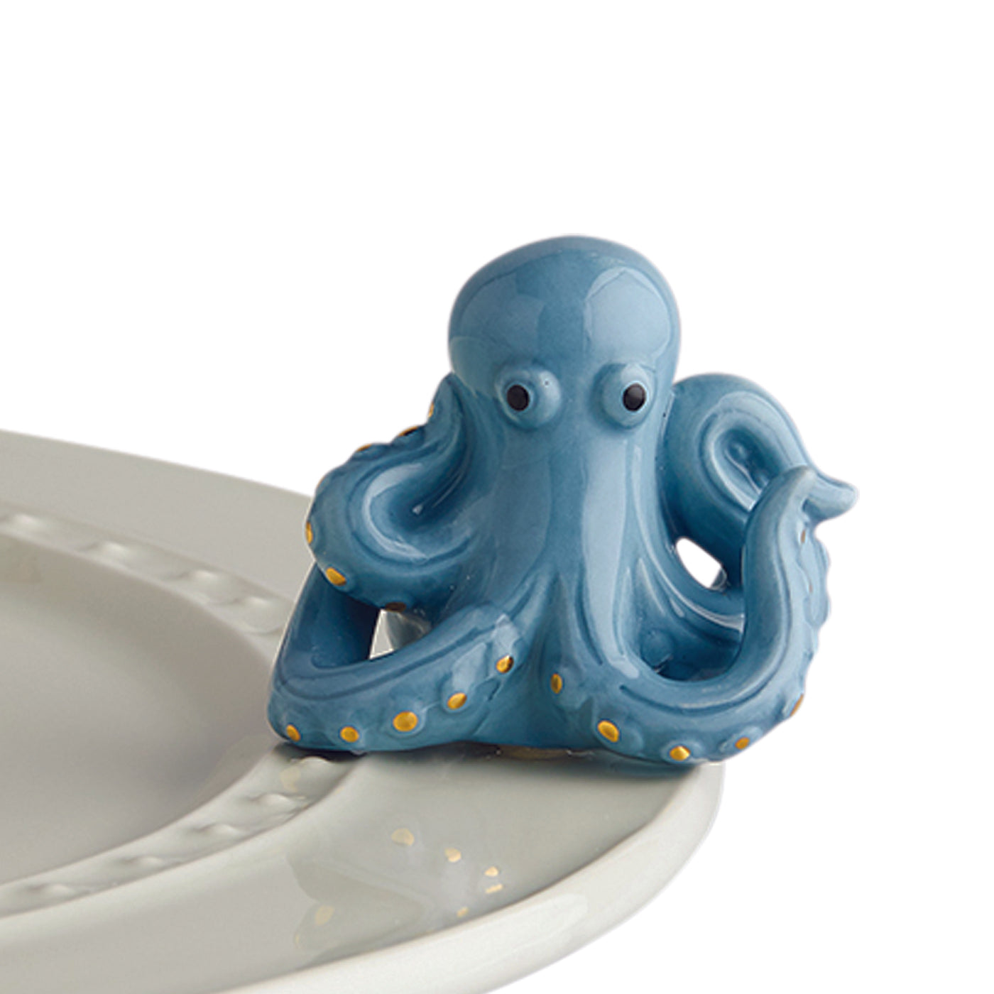 A244 Nora Fleming Under the Sea blue with gold accent octopus mini at The Painted Cottage in Edgewater MD.