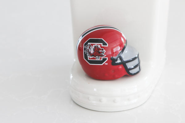 Nora Fleming South Carolina Helmet mini. Official licensed University of South Carolina helmet. Shop at The Painted Cottage in Edgewater, MD.