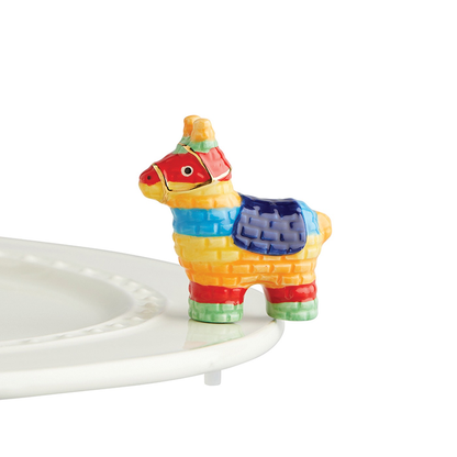Nora Fleming Party Animal mini features a colorful donkey pinata. Shop at The Painted Cottage a Maryland Boutique