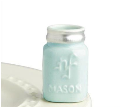A234 Nora Fleming You're A-Mason blue mason jar mini at The Painted Cottage in Edgewater, MD.